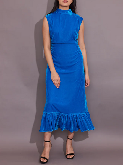 Sleevesless Velvet Dress