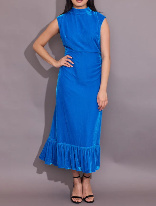 Sleevesless Velvet Dress