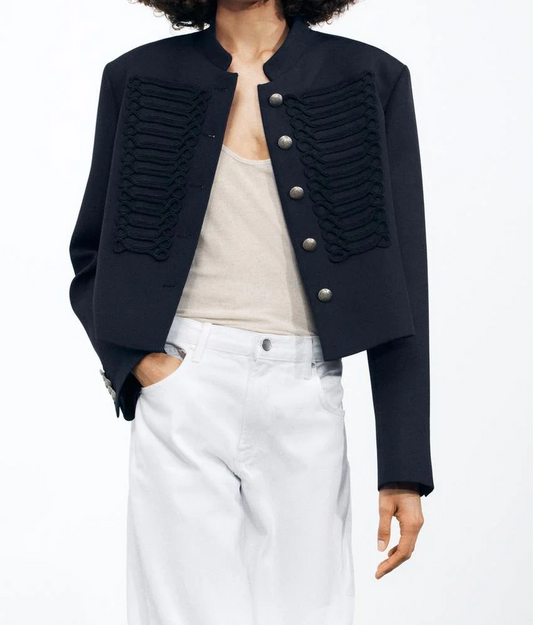 Wool drawstring jacket