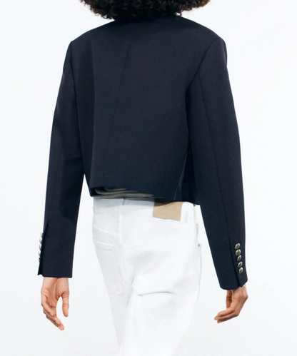 Wool drawstring jacket