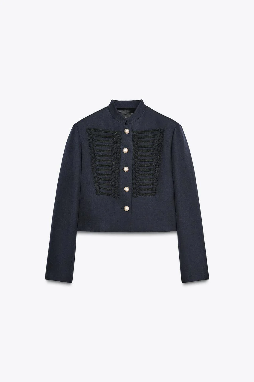 Wool drawstring jacket