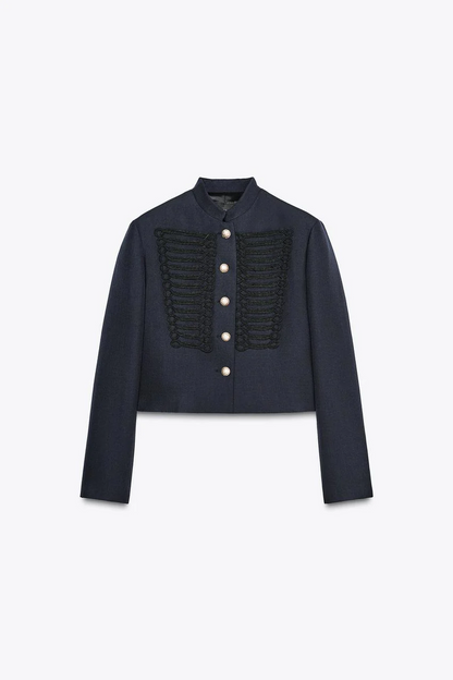 Wool drawstring jacket