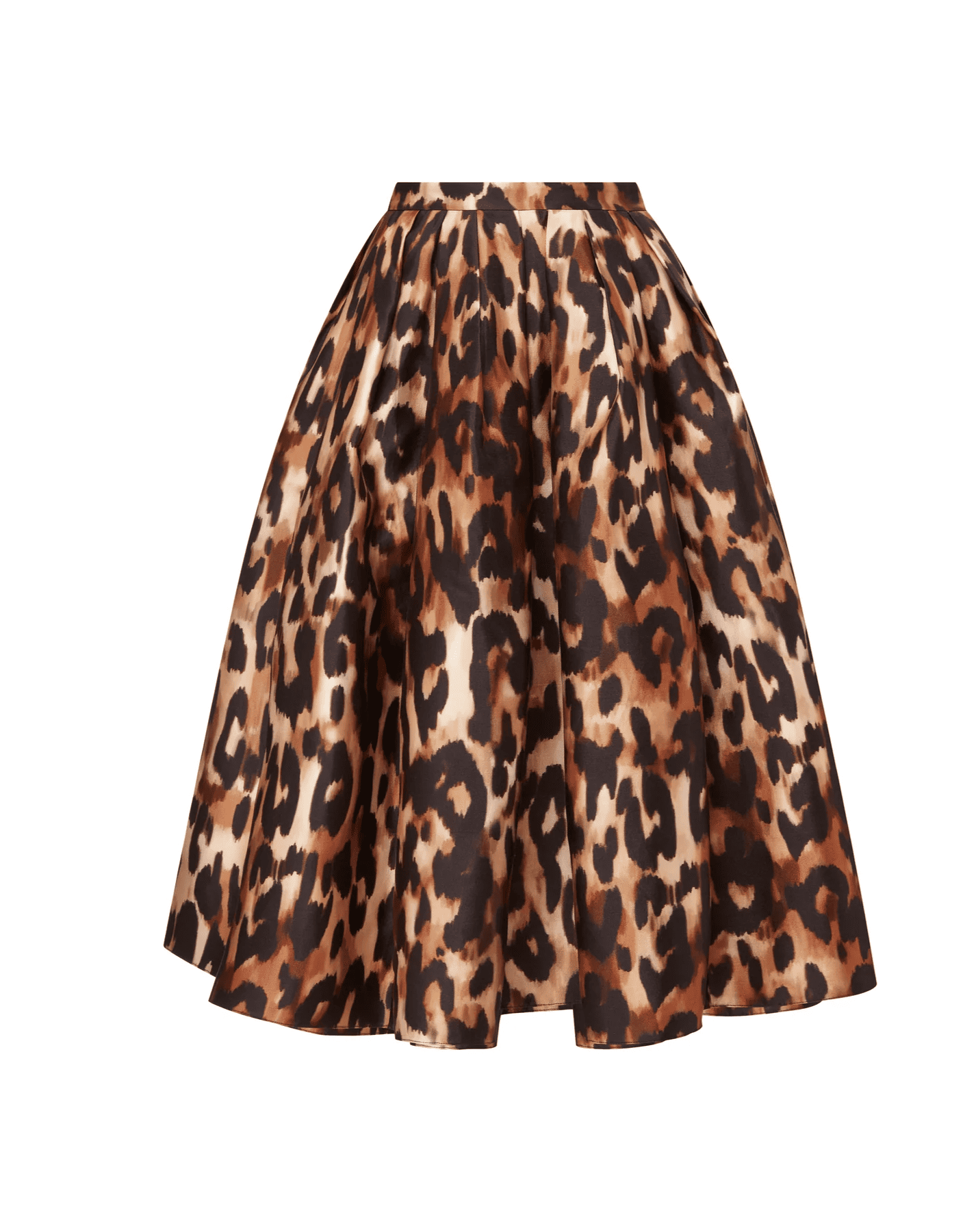 Leopard-print skirt with pockets