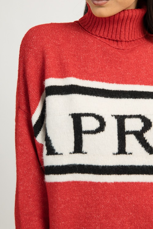 Apres Sweater, Red