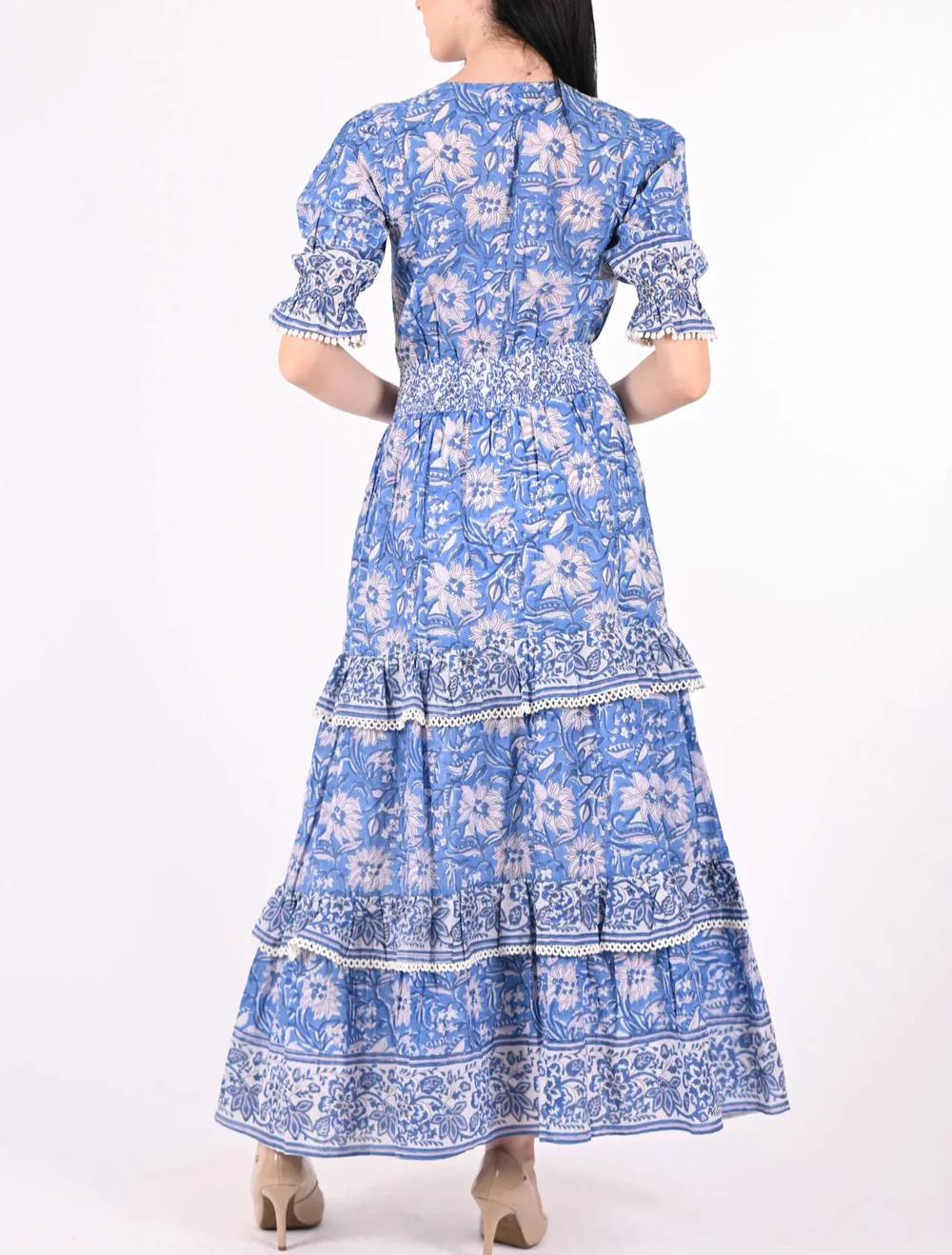 Printed Tiered Maxi Dress