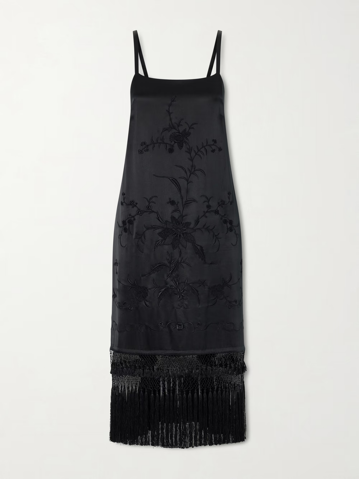 Fringe-Print Halter Dress