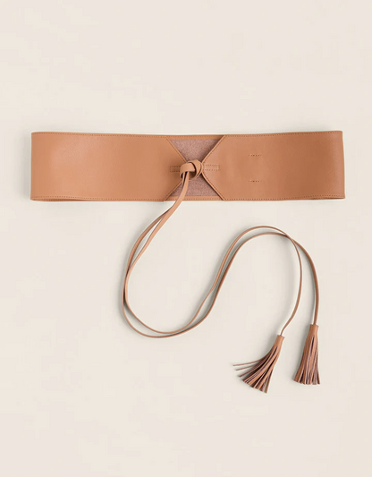 Leather belt