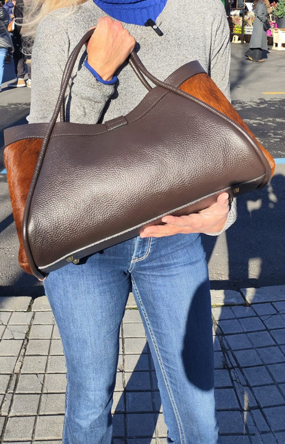 Cowhide Leather Handbag
