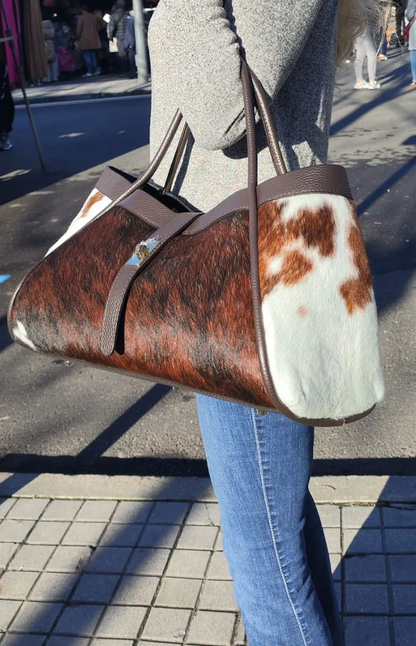 Cowhide Leather Handbag
