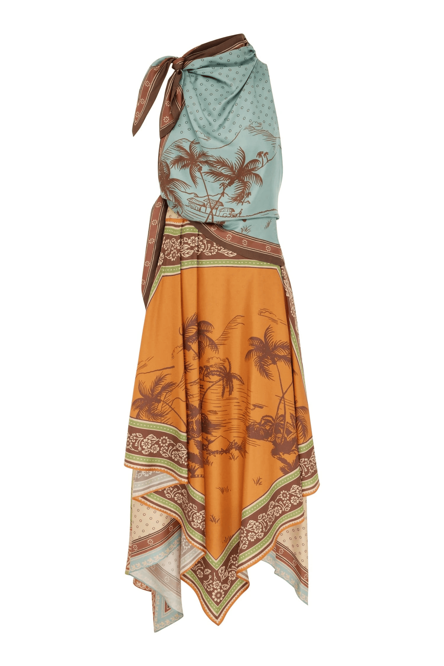 Scarf Midi Dress