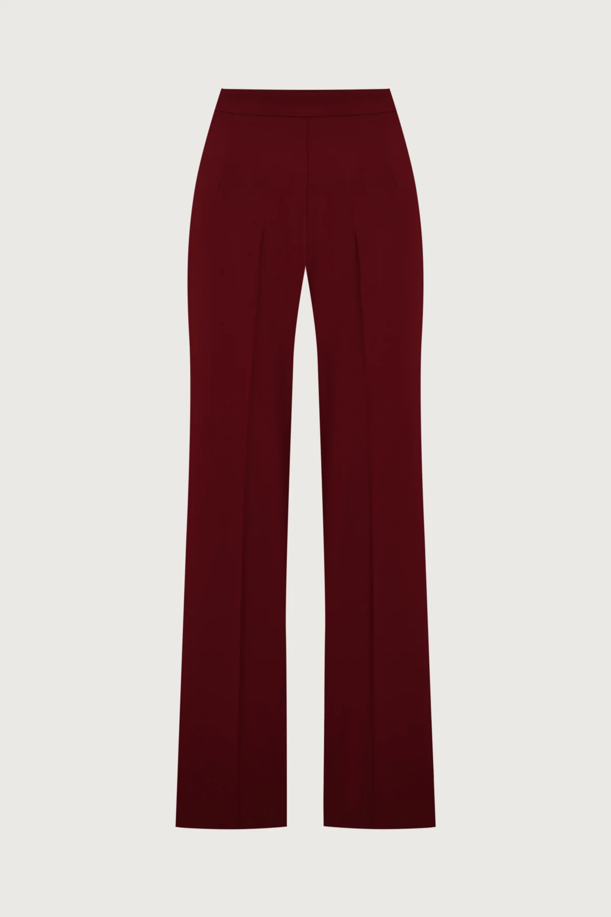 Sleeveless lace top + tailored trousers