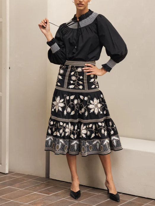 Printed Layered Skirt