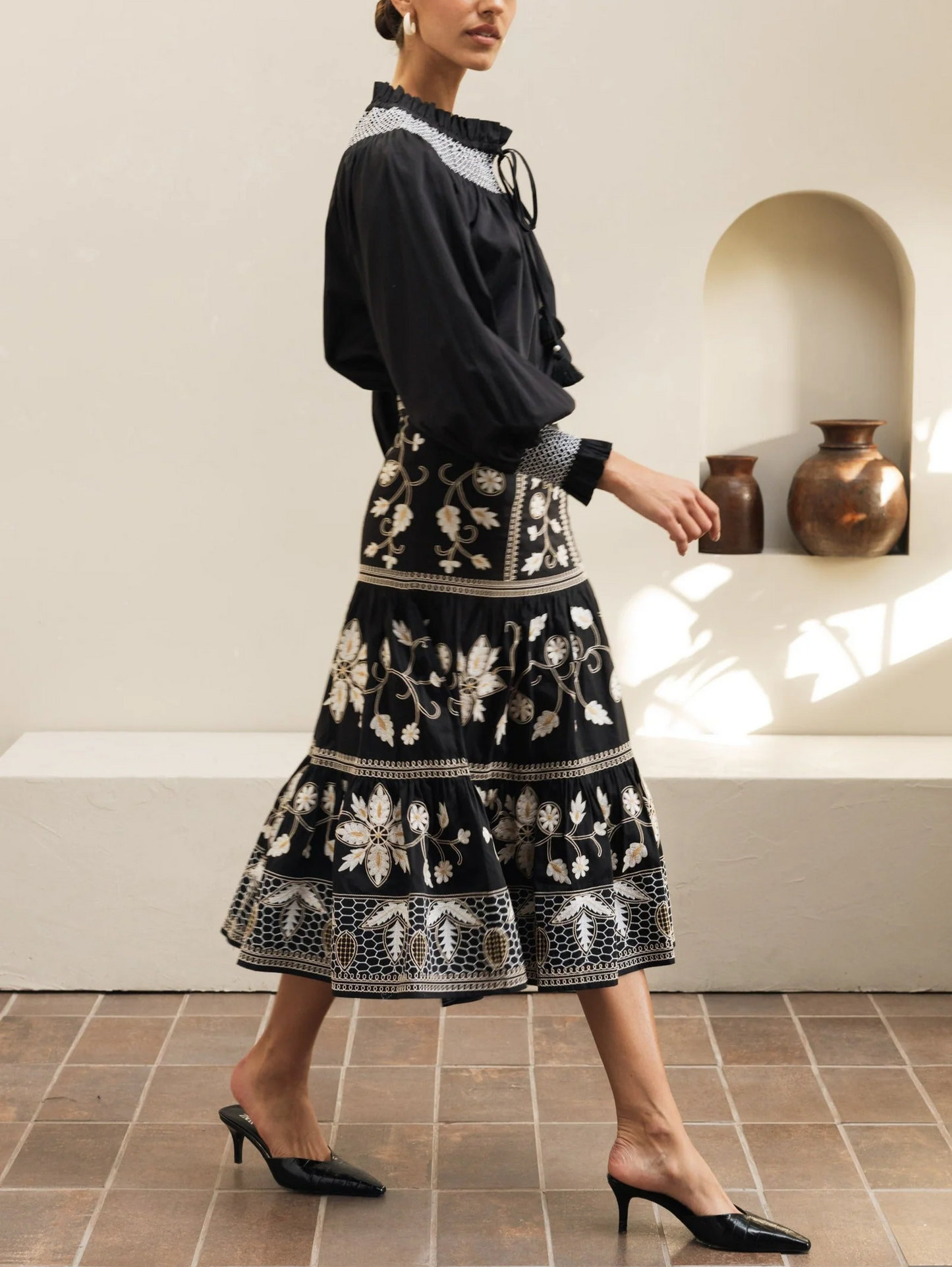 Printed Layered Skirt