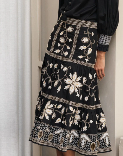 Printed Layered Skirt