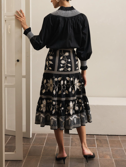 Printed Layered Skirt