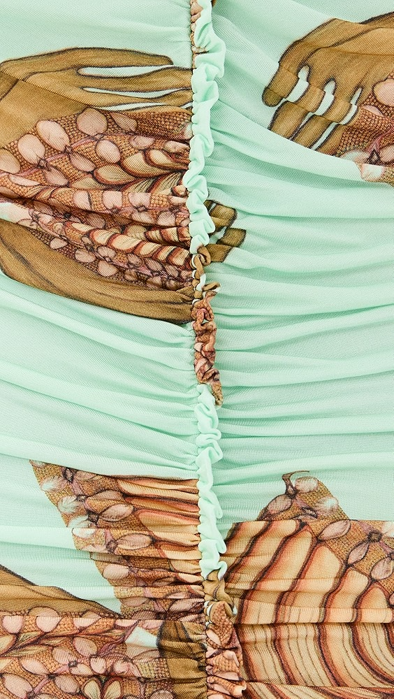 Printed Jersey Maxi Dress