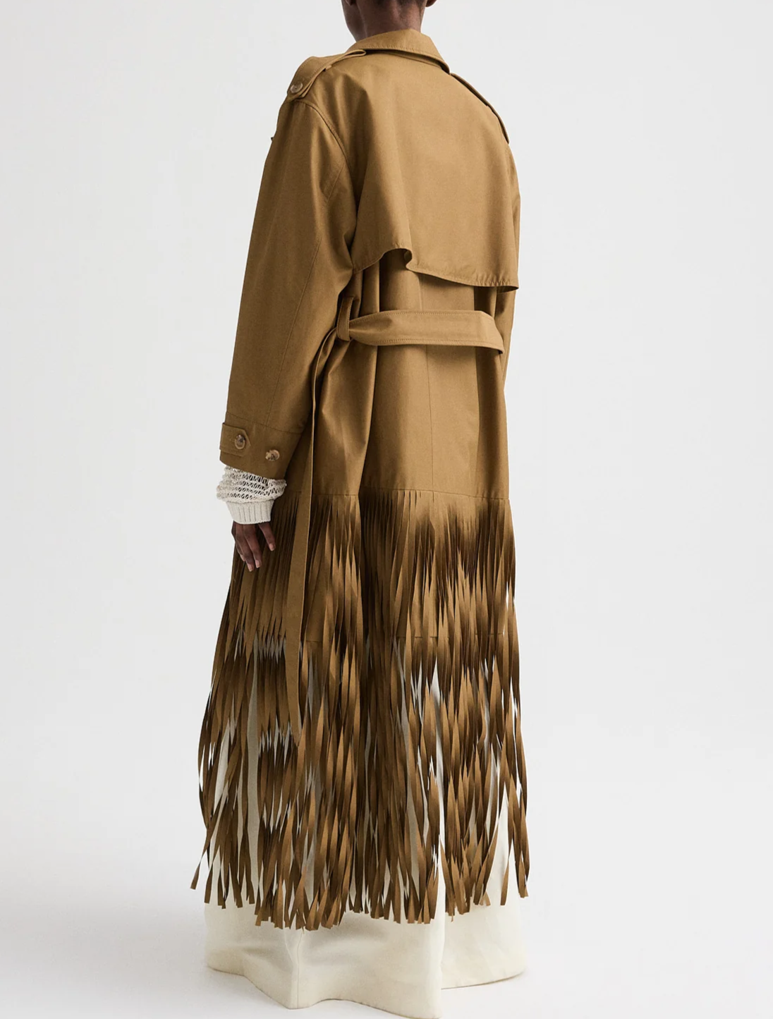 Fringe Trench Coat