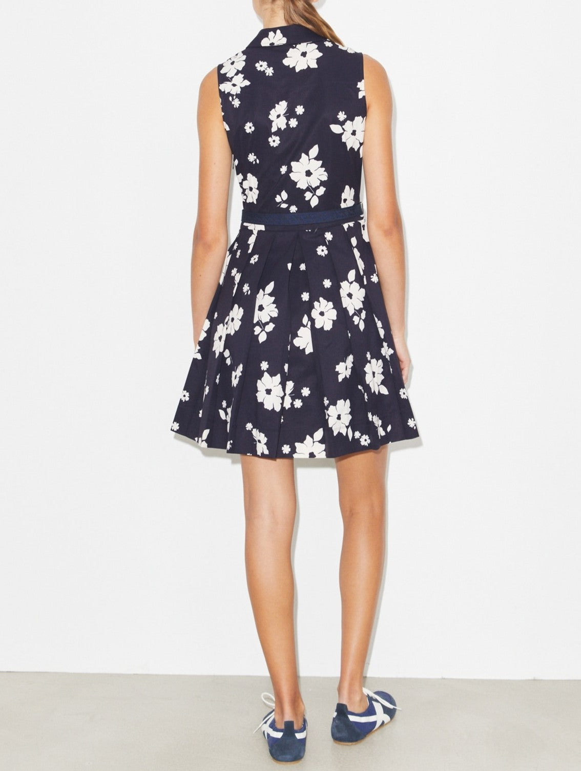 Stretch Printed Sleeveless Mini Dress