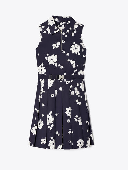 Stretch Printed Sleeveless Mini Dress