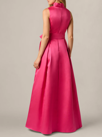 Sleeveless Tie Front Dress