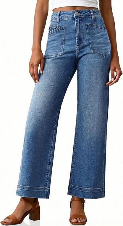 Cropped Wide Leg Jeans