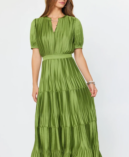 Pleated Maxi Dress