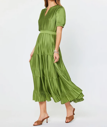 Pleated Maxi Dress