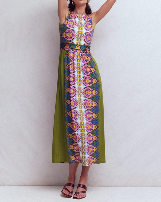 Sleeveless Printed Knit Dress