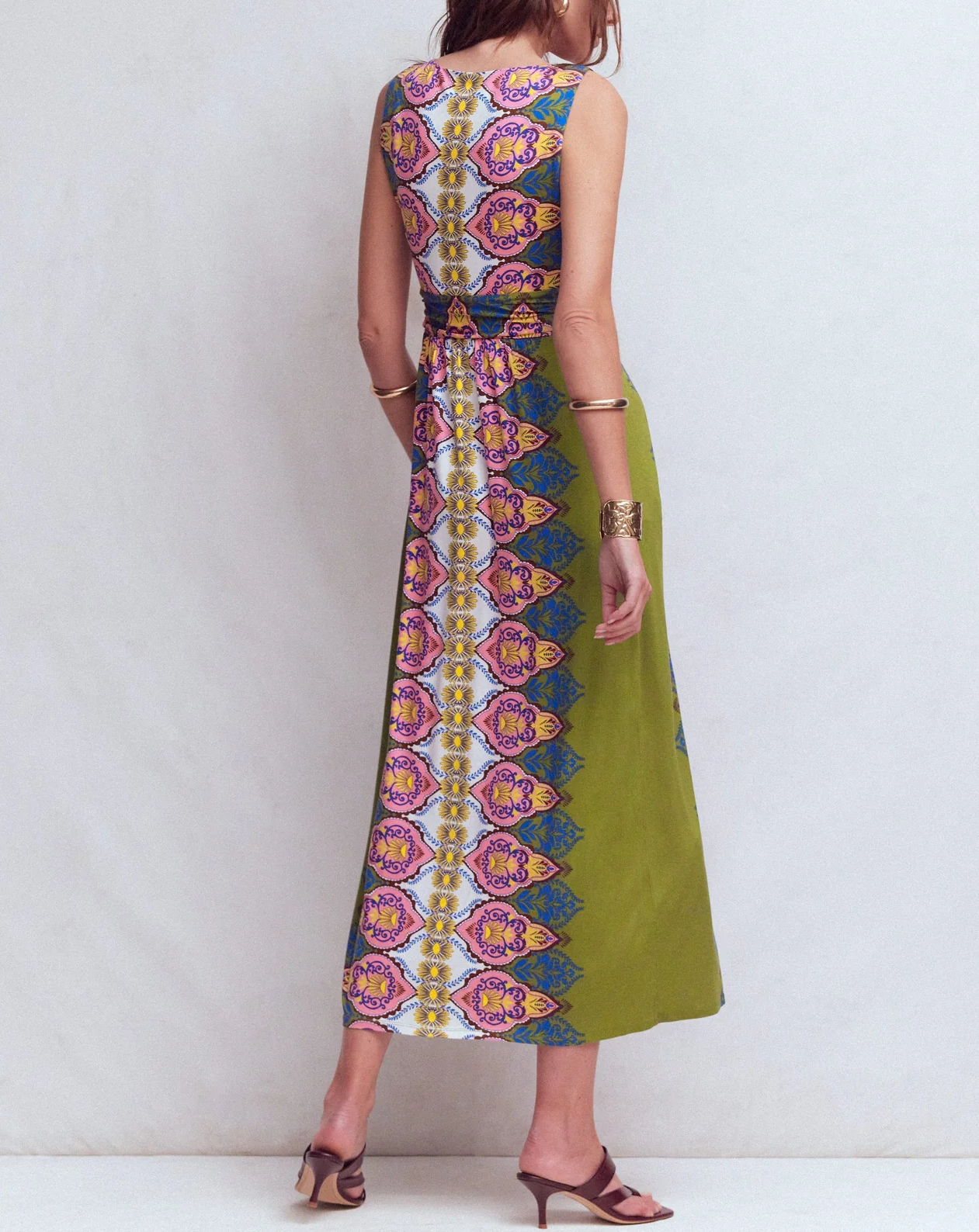 Sleeveless Printed Knit Dress