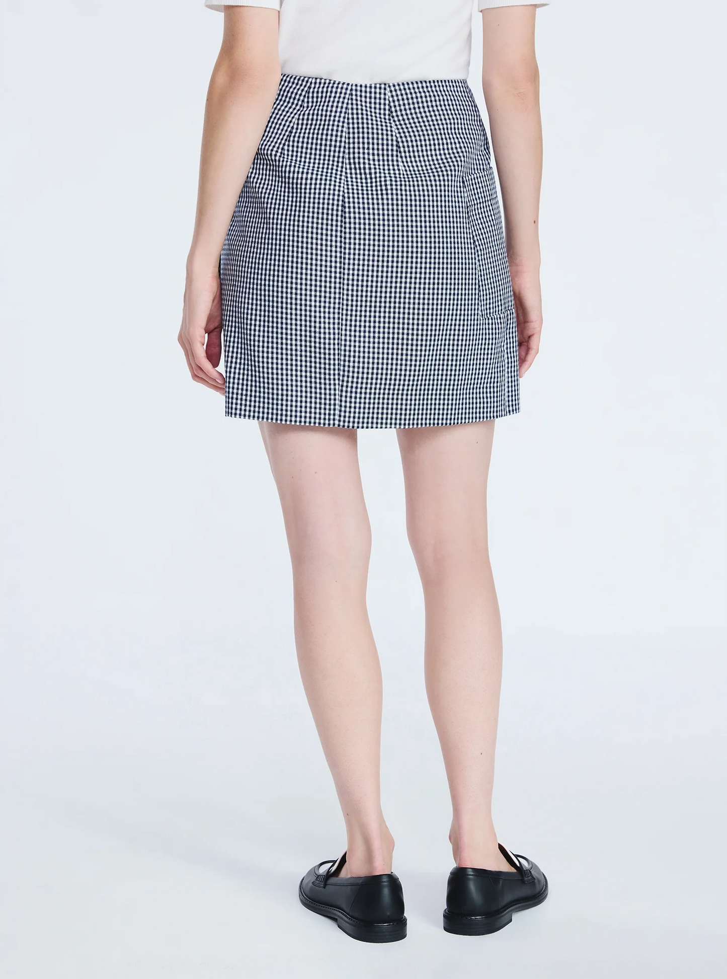 Collared Bubble Jacket+Faux Wrap Mini Skirt