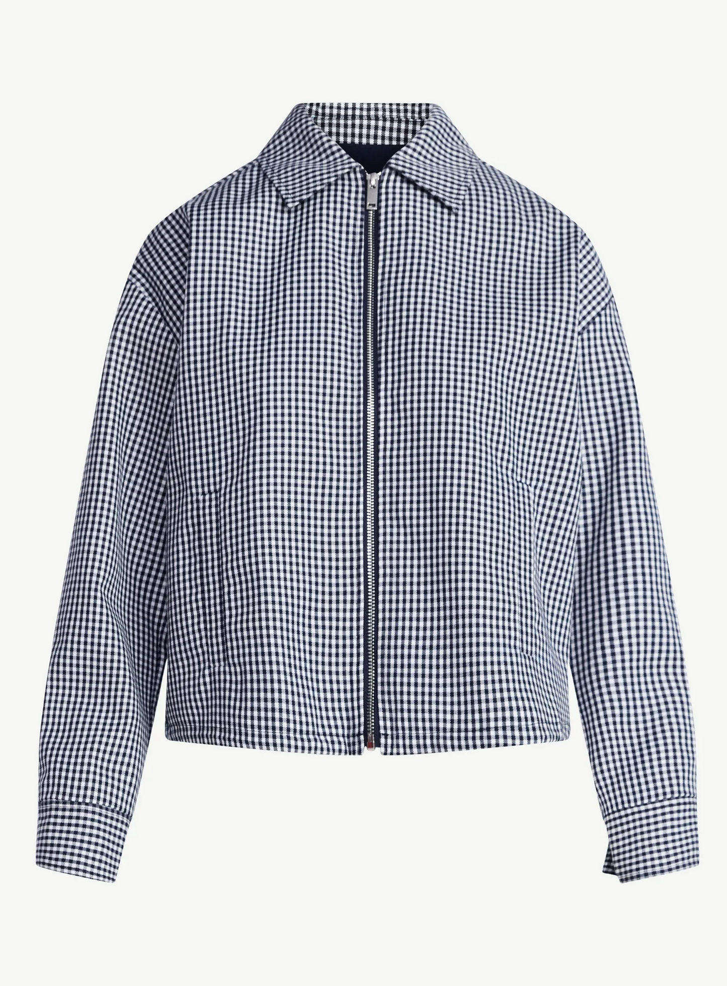 Collared Bubble Jacket+Faux Wrap Mini Skirt