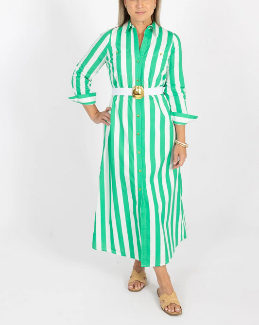 Striped Shirt Dress