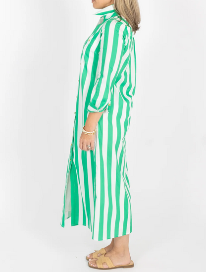 Striped Shirt Dress