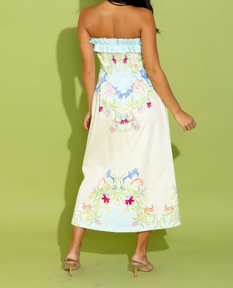 Colorful Sleeveless Printed Dress