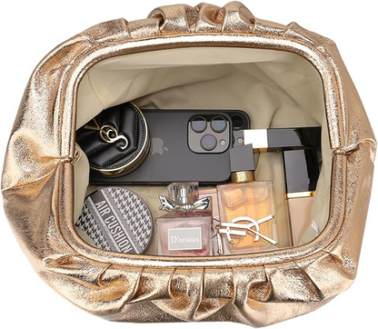 Dressy Vegan Leather Clutch Purse