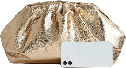 Dressy Vegan Leather Clutch Purse