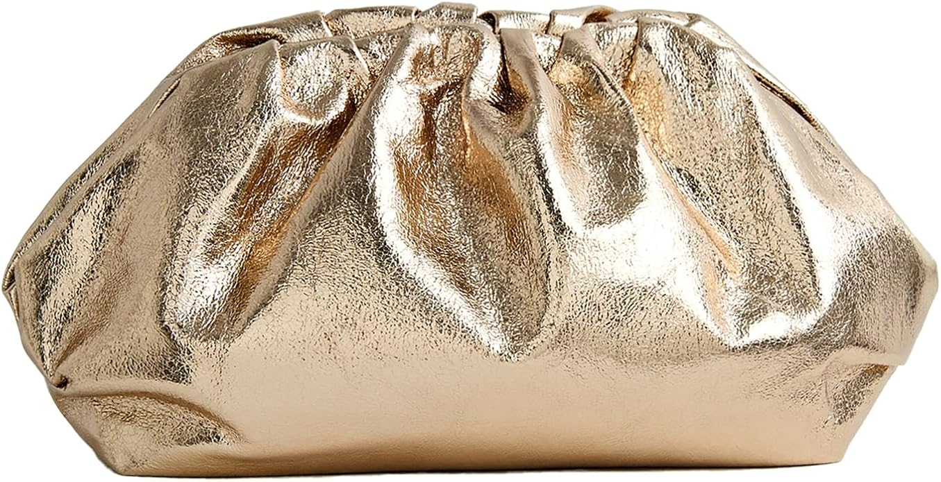 Dressy Vegan Leather Clutch Purse