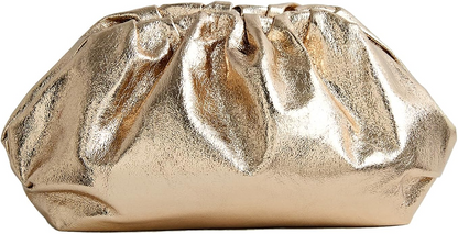 Dressy Vegan Leather Clutch Purse