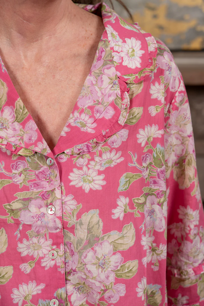 Pink Apple Blossom Pajama Set