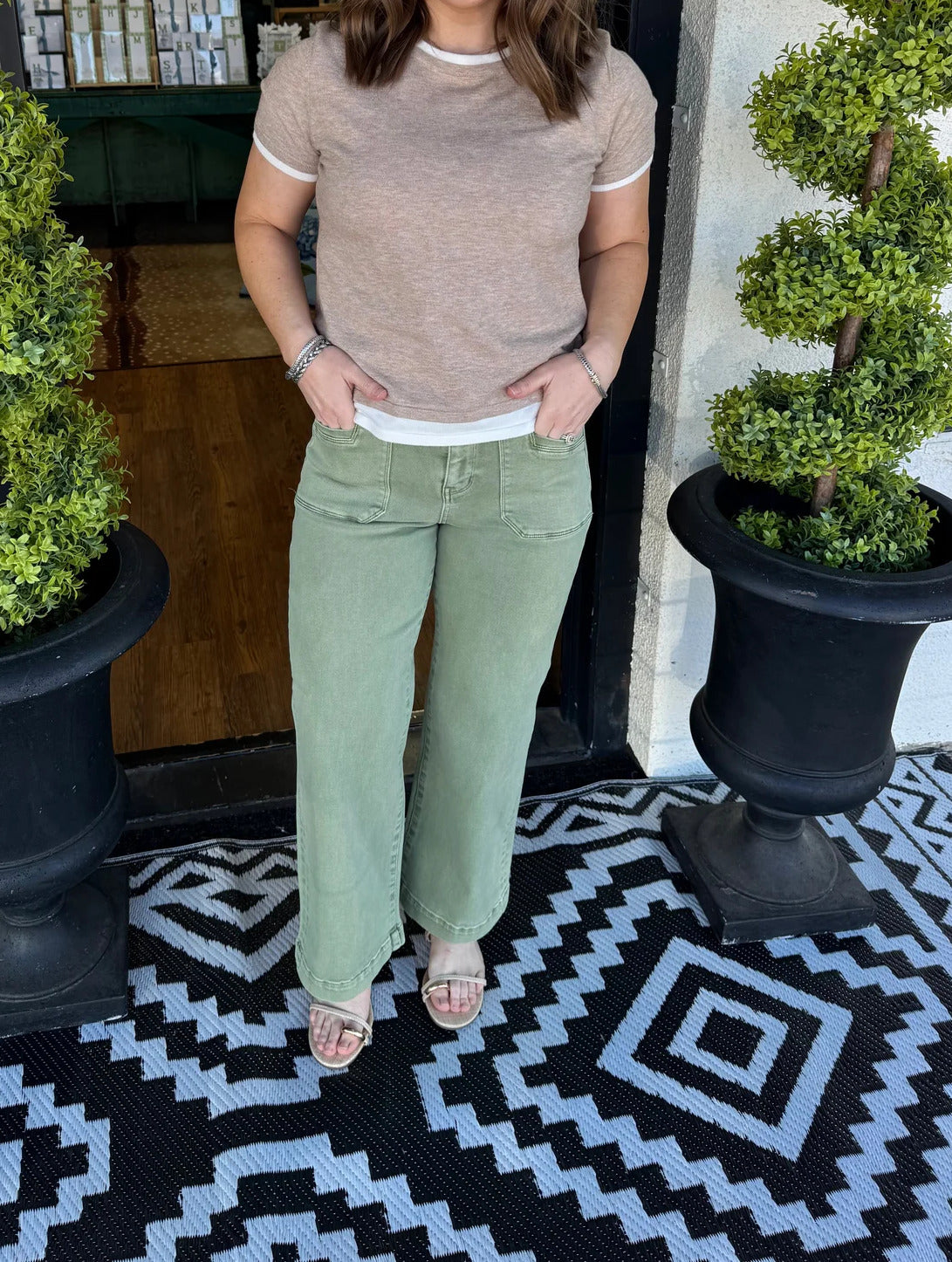 Super High Wide Cropped Pant