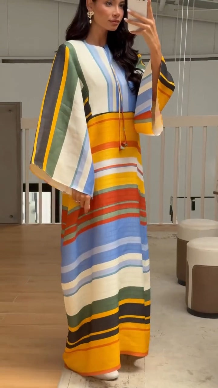 Rainbow Moza Kaftan