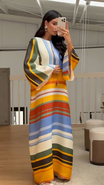 Rainbow Moza Kaftan