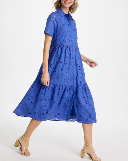 Eyelet Tiered Dress