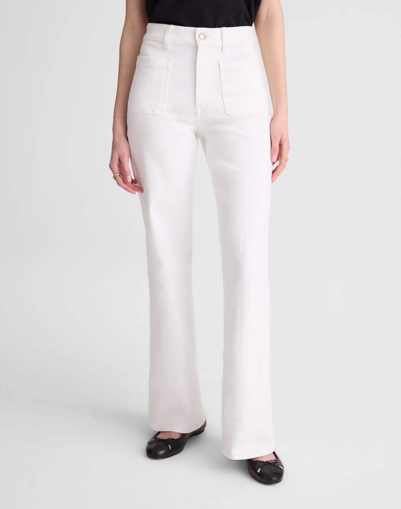 Wide-Leg Jean in Super Stretch Denim