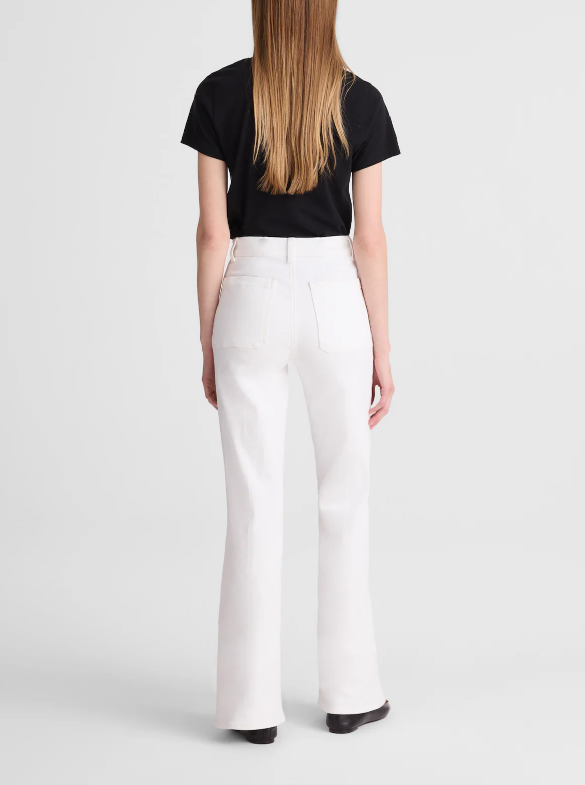Wide-Leg Jean in Super Stretch Denim