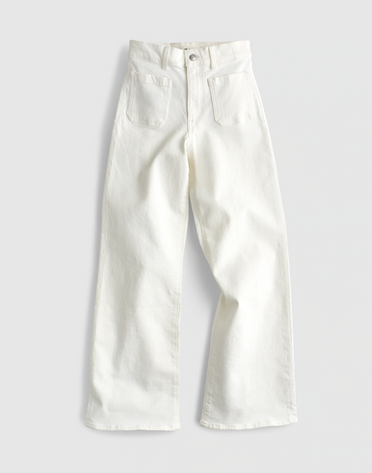 Wide-Leg Jean in Super Stretch Denim