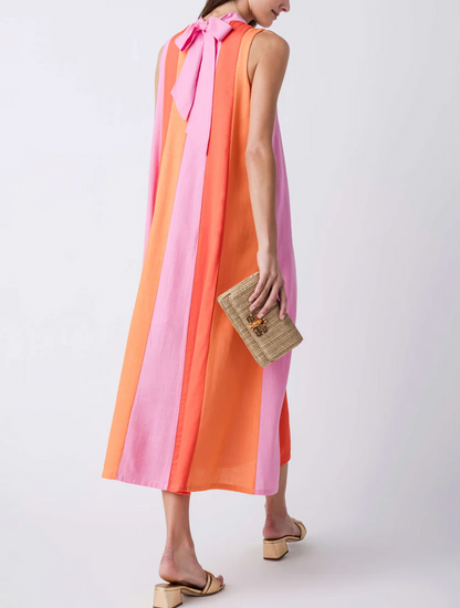 Colorblock Midi Dress