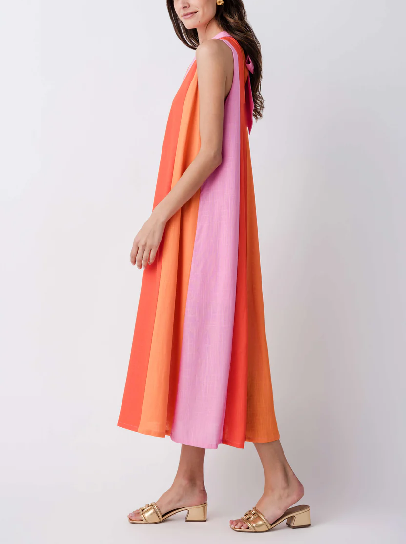 Colorblock Midi Dress