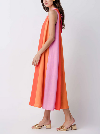 Colorblock Midi Dress