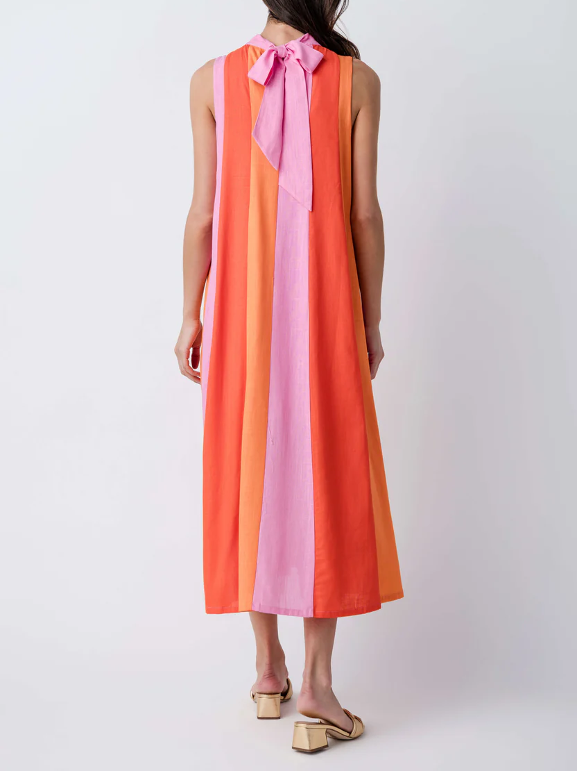 Colorblock Midi Dress